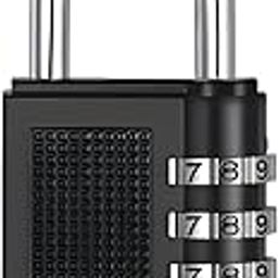 Axaka Number Lock Set of 1 – Multicolour 4-Digit Number Combination Anti-Theft Metal Lock for Travel Bag, Luggage, Door, Tool Box, Resettable PIN Number Padlock (Initial Password 0-0-0-0)-11