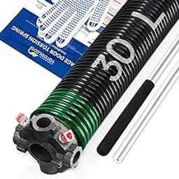 YoToolGDS Left Hand Wind（Black Cone）2" Garage Door Torsion Spring with Non-Slip Winding Bars & Gloves, High Precision Electrophoresis Black Coated, for Replacement, MIN 16,000 Cycles (0.243x2''x30'')-image-60