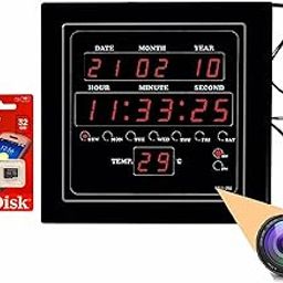 Zinzo Smart Digital WiFi Spy Camera Clock, Premium HD Wide Angle Live Streaming Hidden Camera, Motion Detection for Longer Hours,Wireless WiFi Home Security Camera.(32GB SD Card Free)-image-81