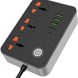 SAFETYNET 3-Socket Smart Extension Board with Built-in 1080p HD Video Recording | 32GB Internal Storage | WiFi App View on Phone & Laptop | USB-A & Type-C Ports | AC Powered Device for Daily Use.-image-40