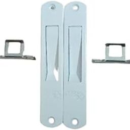 Aluminium Touch Lock for UPVC Sliding Window, Pack of 1 Pair (2Pcs) (Left & Right)-12