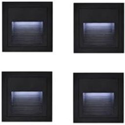 Homeluxe Foot Motion Sensor 3W LED Light Stairs Step Night Pathway Hall Corner Lighting Footlight Pack of (8)-23