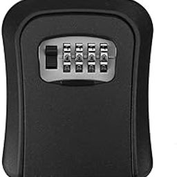 oddpod™ Combination Key Safe/Key Safe Lock Box Outdoor Storage Box with Code Combination Password Security Lock CH-806 (Black)-12