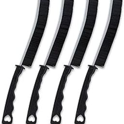 4 Pieces Cleaning Brush, Crevice Cleaning Brush, Multifunctional Long Handle Brush, Narrow Crevice Brush with Hard Bristles for Kitchen, Bathroom, Door and Window Grooves (Black)-picture-21