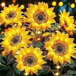 Zalivo Solar Lights Outdoor Waterproof - 3 Pack Solar Flowers Outdoor Waterproof Solar Stake Lights Decorative for Garden Yard Decorations Outside Sunflower Decor for Gardening Enthusiasts 2025-image-0