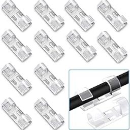 Jaini Enterprise Pack of 40 Pcs Cable Clips with Strong Self-Adhesive Wire Holder for Car, Office and Home Wire Organizer Accessories Office, Laptop, Computer (Transparent)-image-8