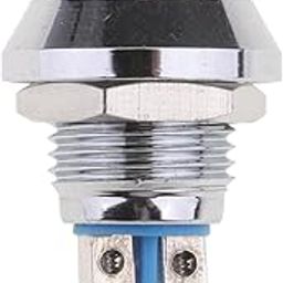 ATORSE™ 12Mm Round Metal Spst Momentary Push Button Switch 1No P67 Waterproof Silver|Business & Industrial | Electrical & Test Equipment | Connectors Switches & Wire | Switches | Pushbutton Switches-image-52