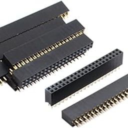 uxcell 2.54mm 2x20 40-Pin Female Pin Header Socket Connector Strip 10 Pcs-10