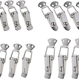 ATORSE® 4 Pieces Spring Toggle Latch Mini Stainless Steel for Furniture Indoor Boxes S|Home Items for Living Room, Home & Garden, Home Product, Flower Planters for Home-office-Lawns|-16
