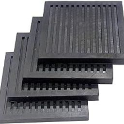 Furniture Rubber Anti-Vibration Pads to Reduce Noise and Protect Floors, Furniture and Washing Machine Pads Pack of 4 Pieces (Aicon Brand) (4 inch x 4 inch x 12mm)-1