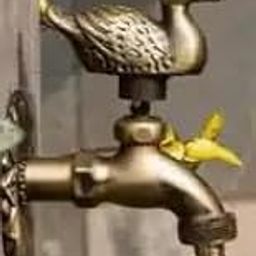 Antique Mandarin Duck Brass Wall Mounted Washing Machine Water Tap Vintage Balcony Copper Cold Water Taps-image-73