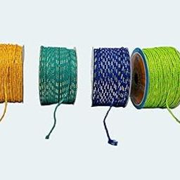 Pinkesh Jari Works Braided Fancy Rope – 4 Reels x 16 Meter Each | Polyester Cotton Jari Dori for Rakhi, Jewelry Making, Gift Wrapping, Necklace Back & DIY Crafts (Yellow Dark Green Black Neon)-image-7