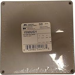 Hammond 1590UGY Gray Diecast Aluminum Enclosure - Inches (4.70" x 4.70" x 2.17") mm (120mm x 120mm x 55mm)-image-16