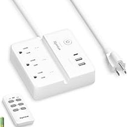 Remote Control Outlet Strip with 3 USB Ports-image-15