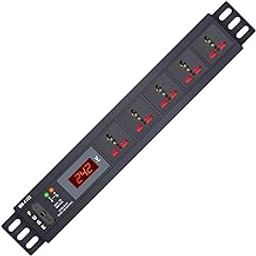 MX Extension Board 5 Outlet 1500W 6 AMP with Live Voltage Display (Parameter 30W~265V) Wall/Rack Mount, Built in Fuse Master Switch, Wall Mount, 0.75 Sq.mm ISI Marked 5 m Power Cord-picture-20