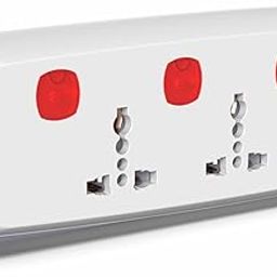 Fybros Titan 4X4 Extension Cord,Power Strip with International Sockets Extension Board,Individual Switch,10 AMP Output, 2 Year Warranty, 2 Meter Heavy Duty Cable, Surge and Spike Guard - Made In India-image-5