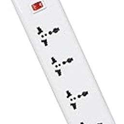FatCherry 4+1 Extension Board White Color 240 Volts with 1 LED Indicator Master Switch,Safety Shutter & 4 International sockets, 2 Meter Log Wire, Extension Cord for Home Appliances, Cooler, Laptop-image-19