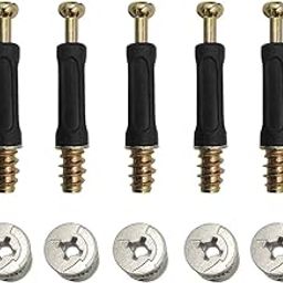 3-in-1 Furniture Connecting Kit, Furniture Connecting Cam Lock Fittings, Cam Lock Nuts and Cam Screws- Pack of - (10)-63