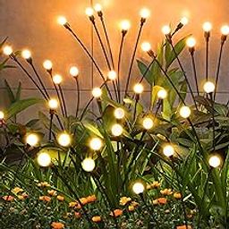 ZFNN Solar Garden Lights Outdoor, 10 Pack 60 LED Solar Firefly Lights, Swaying Waterproof Garden Decor for Yard Patio Pathway Lawn Gardening Gifts-image-78