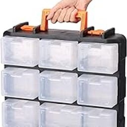 Yellow Tommy 16 Removable Bins Transparent Storage box for Makeup items, Kids Toys, Screws, Nuts,Bolt (YTSB048) (35 * 31 * 13.5 cm)-17