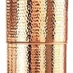Indian Art Villa Copper Hammered Design Filter Water Dispenser Pot with Double Filter Candle Inside, Volume - 15 LTR.-image-11
