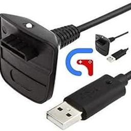 GET IN THE GAME USB Charging Cable Compatible With Xbox 360 Wireless Controller [video game]-6