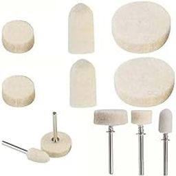 DIY Crafts 10 Pcs, Only 4 Type Felt Pad Cone 1 Mandrel, Mix Wool Felt Polishing Pad Pcs Wool Felt Polishin.g Buffing Round Wheel + 1 Shank For Fe (10 Pcs, Only 4 Type Felt Pad Cone 1 Mandrel)-image-69
