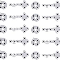 EXCLUZO Gamepad Parts, Conductive Rubber 10PCS Comfortable Grip for Xbox 360 Gamepad-picture-11