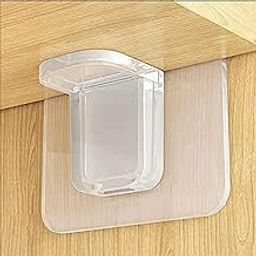 Shelf Support Pegs Plastic Punch-Free Cabinet Shelf Brackets, Self-Adhesive Closet Shelf Support Clips for Kitchen Cabinet Furniture Book Shelve 2 Pcs-picture-8