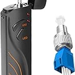 Buacoz Visual Fault Locator Fiber Optic Cable Tester - Rechargeable VFL Optical Fiber Red Light Test Pen 30mW Fits SC FC ST LC Interface Fiber Optic Network Detector Meter+FC to LC Coupler Adapters-image-63