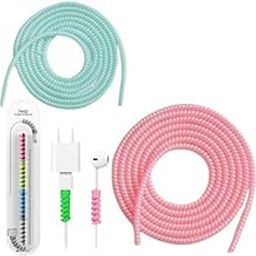 KIDLI 2PCS 1.5 Meter Wire Cable Protectors Combo & 4PCS Twist Cable Protector (TCP40)-image-24