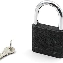 Oblivion Iron Padlock with Brass Core - Padlock for Main Door with 3 Keys, Antirust & Anti-Theft Security Padlock for Outdoor Gate, Shed, Warehouse, Dormitory Iron Door Drawer Lock (75mm-1Pc)-43