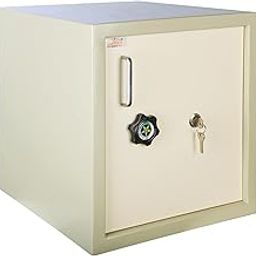 Laxmi KAPAT Safe locker for Home 70.79 L (Size- H18” x W16” x D18”), inbuilt LED light provided, laser cut ultra key locking system – 2 Keys, used for home, office & hotel (Beige-Ivory Color)-image-22