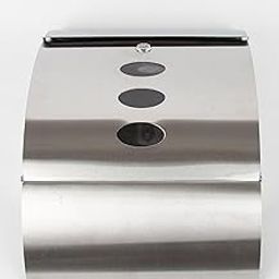 The Style Sutra Wall Hanging Mailbox Decorative Letter Box for Front Door Outdoor Decoration Silver-17