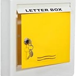 Aura Plast Plastic Big Size Letter Box for Home/Mail Box/Letter Box for gate and Wall with Key Lock- Outdoor & Indoor Use- Red Color-image-11