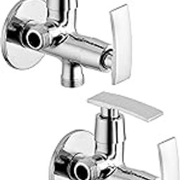 Ennius Angle Cock 2 in 1 Kitchen tap with Faucet/Tap | Plastic City Collection 2 in 1 Angle Cock wash Basin taps with Wall Flange Tap/Faucet-image-18