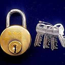 66mm Telco Soldier Locks | Antique Colour Heavy Weight 4 Key Lock | 4 Keys Padlocks | 8 Lever Safety Door Lock - Pack of 1-image-11