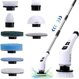 Robustt 9-in-1 Electric Cleaning Brush – Multi-Surface Power Scrubber with Dual Speeds, Extendable Handle, Rechargeable Battery, and 9 Brush Heads for Home, Bathroom, Kitchen, Car (Pack of 1)-15