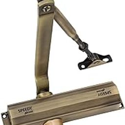 Ozone Rack & Pinion Door Closer with Adjustable Closing Force EN (1-3) | Weight Capacity: Up to 45 Kg (Antique Brass)-image-20