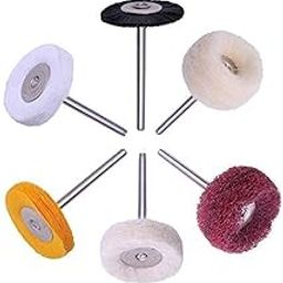 Sahni Tools 6Pcs Mini Abrasive Wheel Buffing Polishing Set Fit for Compatible Rotary Tools-picture-21