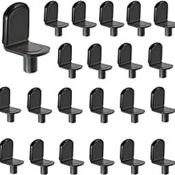 AQSXO Shelf pins, Glass Supports Furniture Cabinet Closet Bookcase Shelf Bracket-Style Pegs, Black 30 Pack.A-picture-15