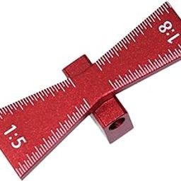 Dovetail Marker Woodworking Ruler for DIY Wooden Joints Cork Hardwood Crafts Red-picture-15