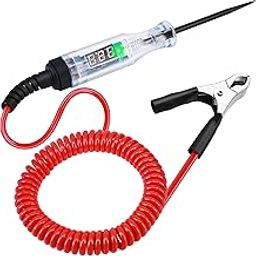 BENACES - Automotive test light with 5-120V LED digital display, automotive voltage tester with car fuses, digital LED circuit tester with voltmeter and spring wire-image-19