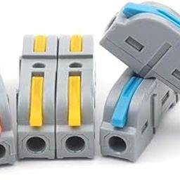 10PCS Quick Push-in Wire Connector Compact Terminal Block 1 in 1 Out Lever Junction Box Spliceable Cable Connectors(NC-221TY)-image-16