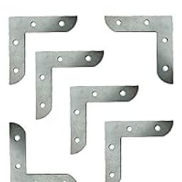 3INCHs Iron 90 Degree Joint Right Angle L Shape Corner for Wood Chair, Doors, Box, Furniture, Board Window Furniture Corners Joint (Set of 6 PCS) Silver-picture-11