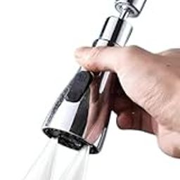 3-Mode Kitchen Faucet Sprayer Head, 142mm Chrome Finish, Quick Connect Attachment-image-87