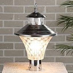 DONERIA Black gate Light for Home gate/gate lamp/gate Lamps for Outdoor Waterproof/gate Light/gate Pillar Lights for Outdoor for Stairs, Boundries, Pillar, Garden (Jalwa SS (Pack of 1))-image-9