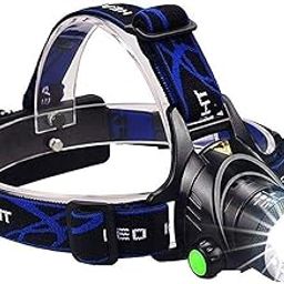 MG SALESS Head Torch Hands Free Head Flashlight LED Lamp Water Resistant Drop Resistant Head Lamp Spotlight for Camping Fishing Running Cycling Best Super Bright Headlamp Light-picture-23