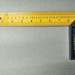 MODERN Carpentry Try Square 45degree Angle Cut Heavy Grip Yellow Powder Coated Scale, Printed Markings Size: 8" (200mm)-19