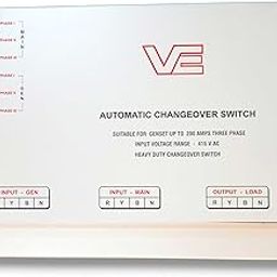 VE AUTOMATIC CHANGEOVER SWITCH 200 AMPS | FOUR POLE | THREE PHASE | AUTOMATIC CHANGEOVER | INPUT SUPPLY 250V-415V | HEAVY DUTY-12